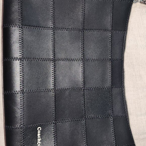 Coach / Coachtopia Alter/Ego Shoulder Bag in Checkerboard Upcrafted Leather - Picture 5 of 7